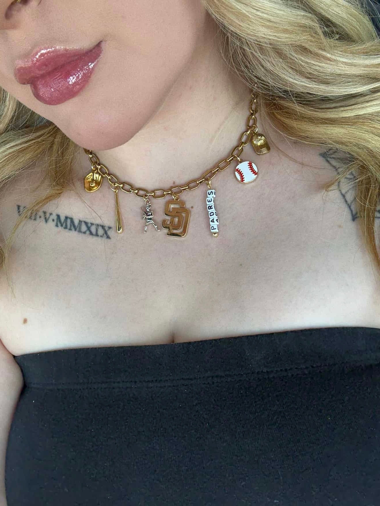 CUSTOM sports charm necklace