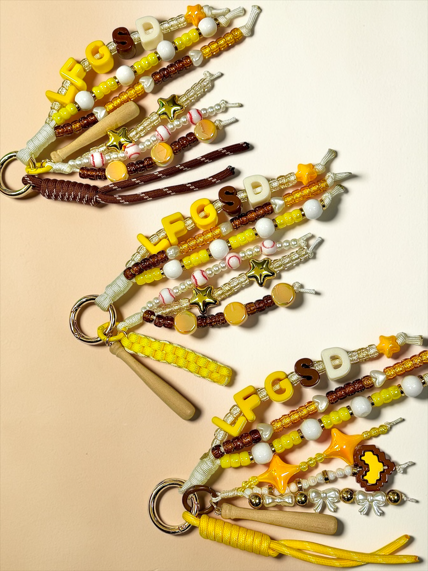LFGSD chunky letter bag charm