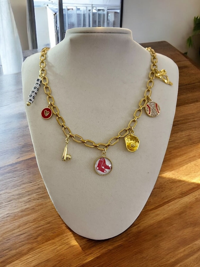 CUSTOM sports charm necklace