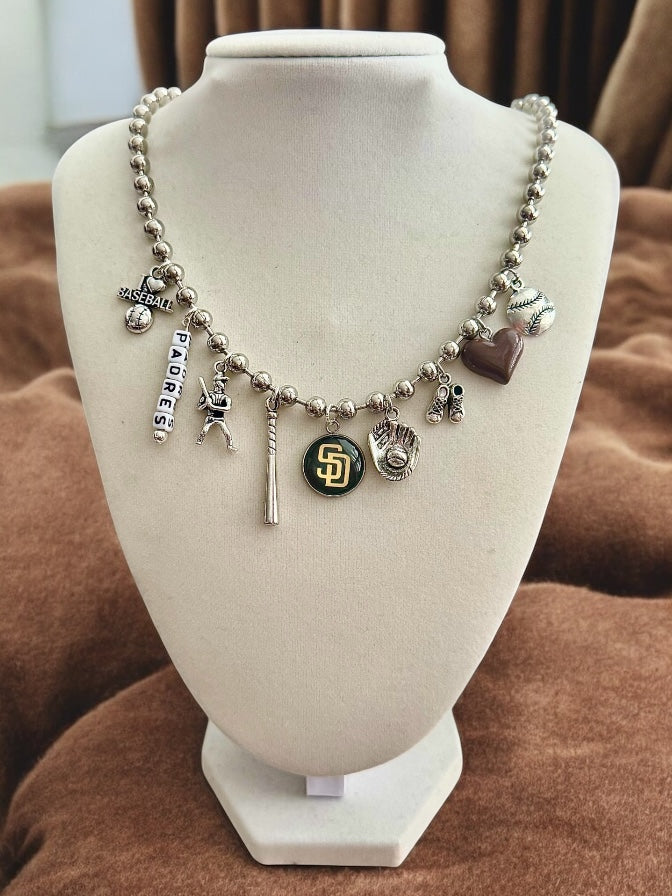 CUSTOM sports charm necklace