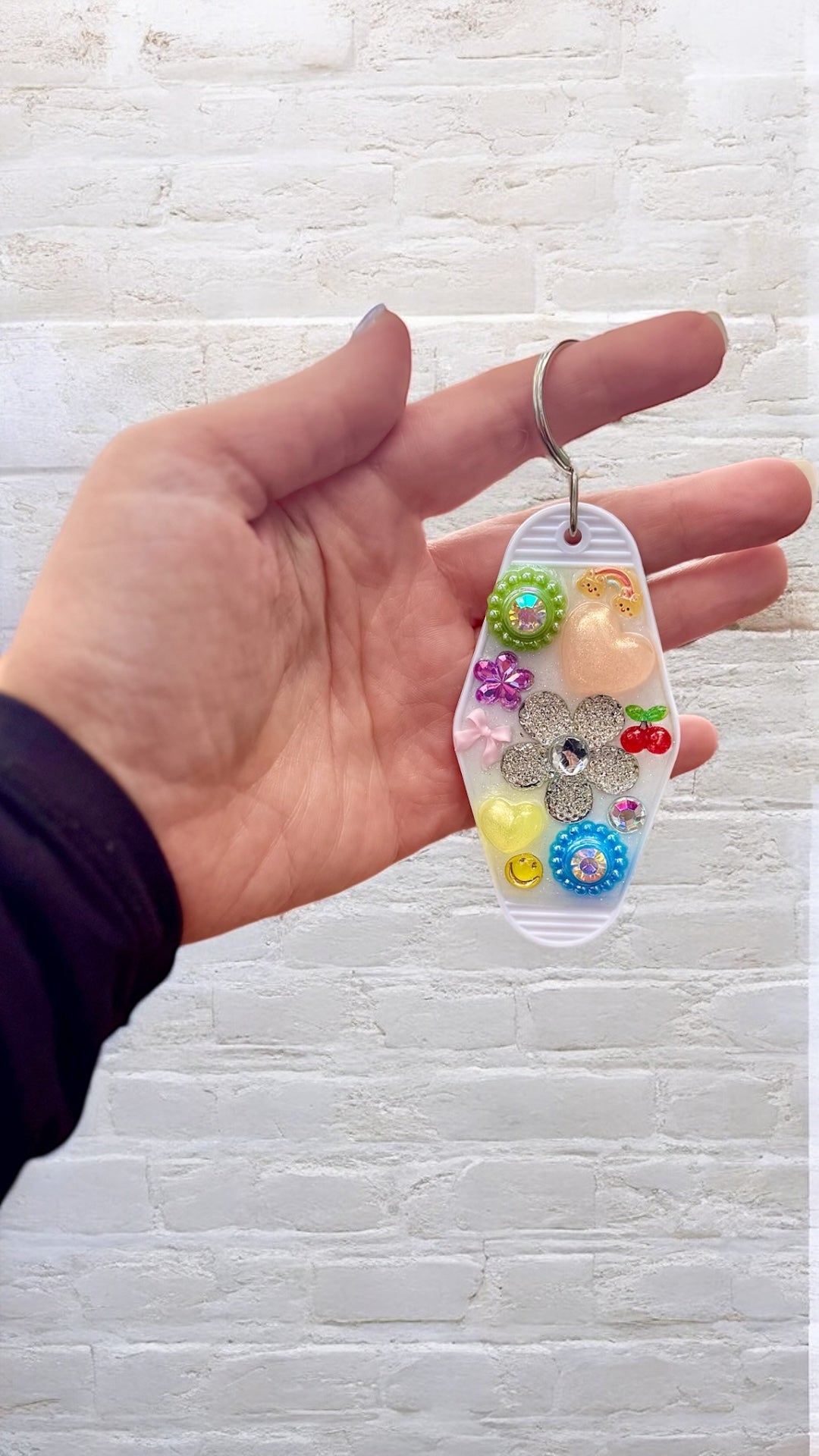 CUSTOM resin key tag keychain