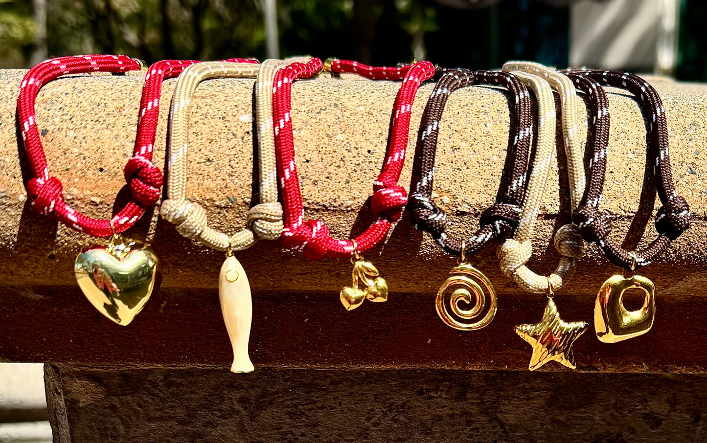 CUSTOM paracord charm necklace