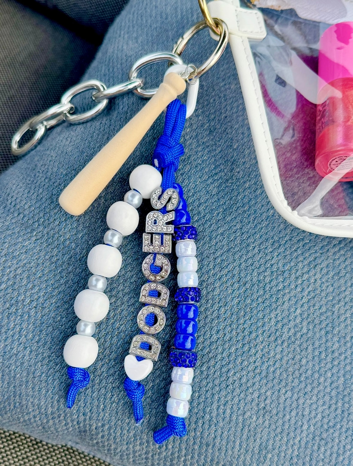 dodger girl bag charm