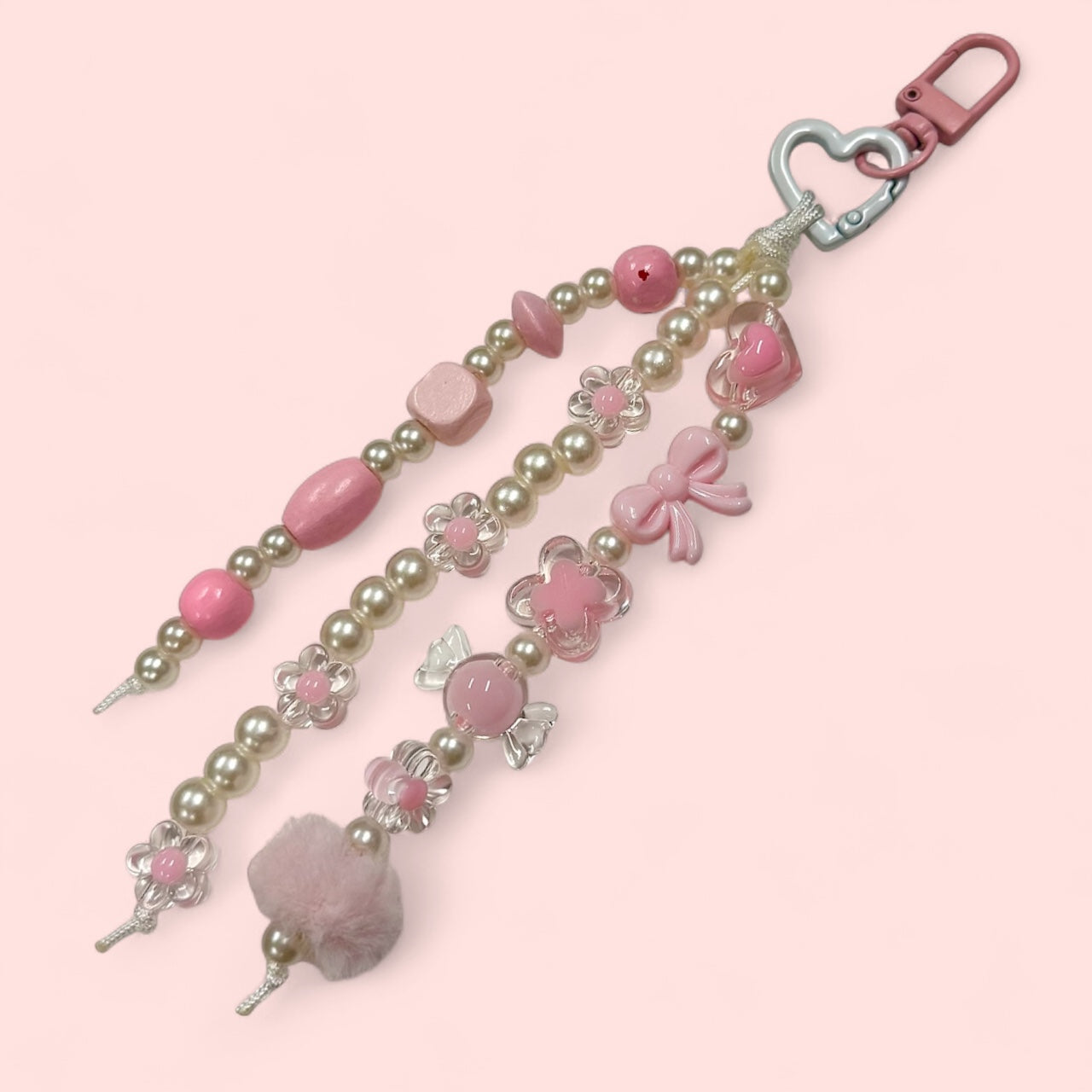 pearly girl bag charm