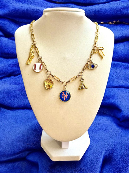 CUSTOM sports charm necklace