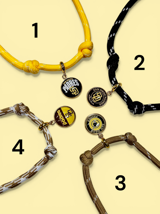 Padres paracord necklace