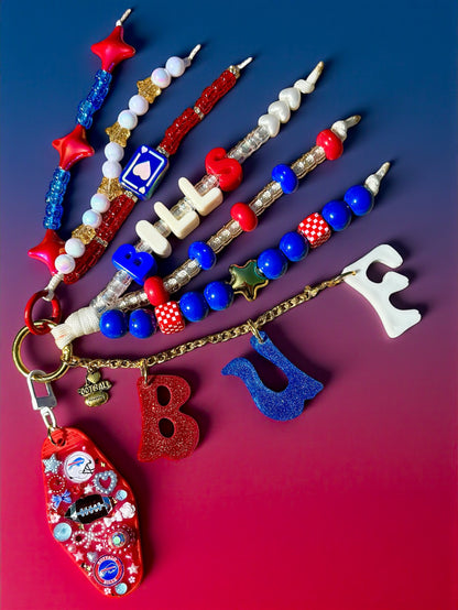 CUSTOM bag charm/keychain DELUXE