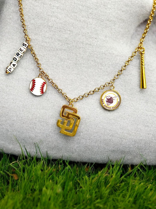 CUSTOM sports charm necklace