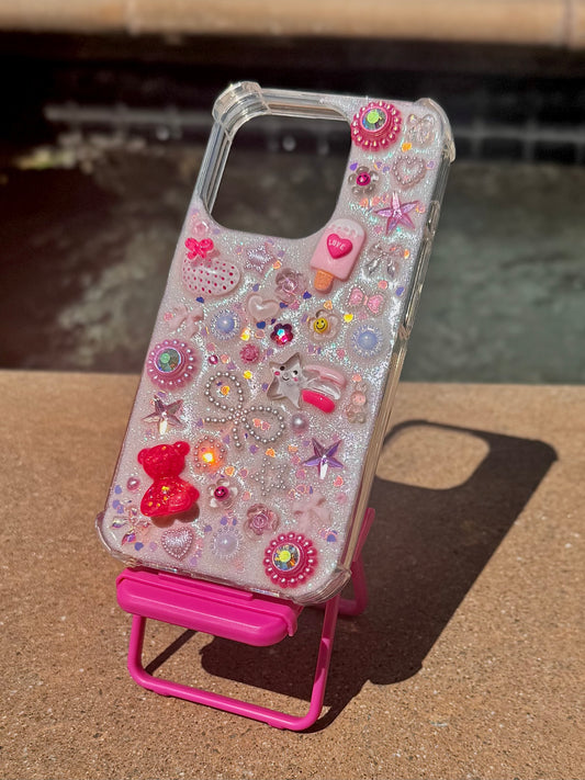 pink snow iphone 15 pro junk case