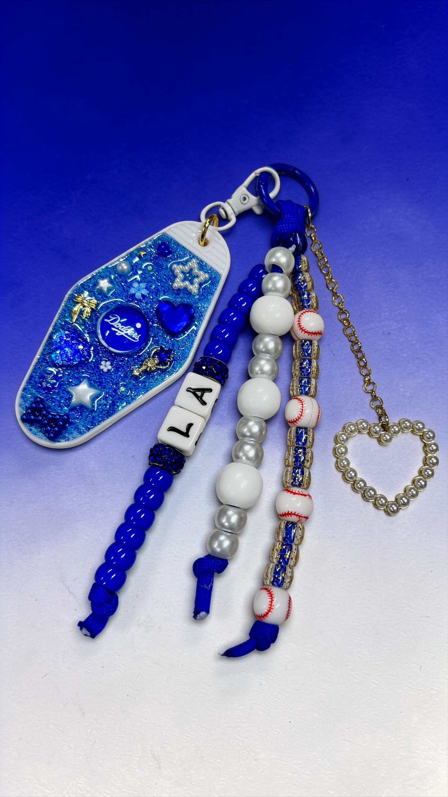 LA DODGERS keytag bag charm