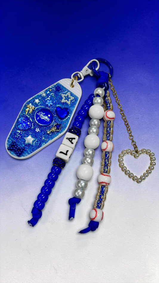 LA DODGERS keytag bag charm