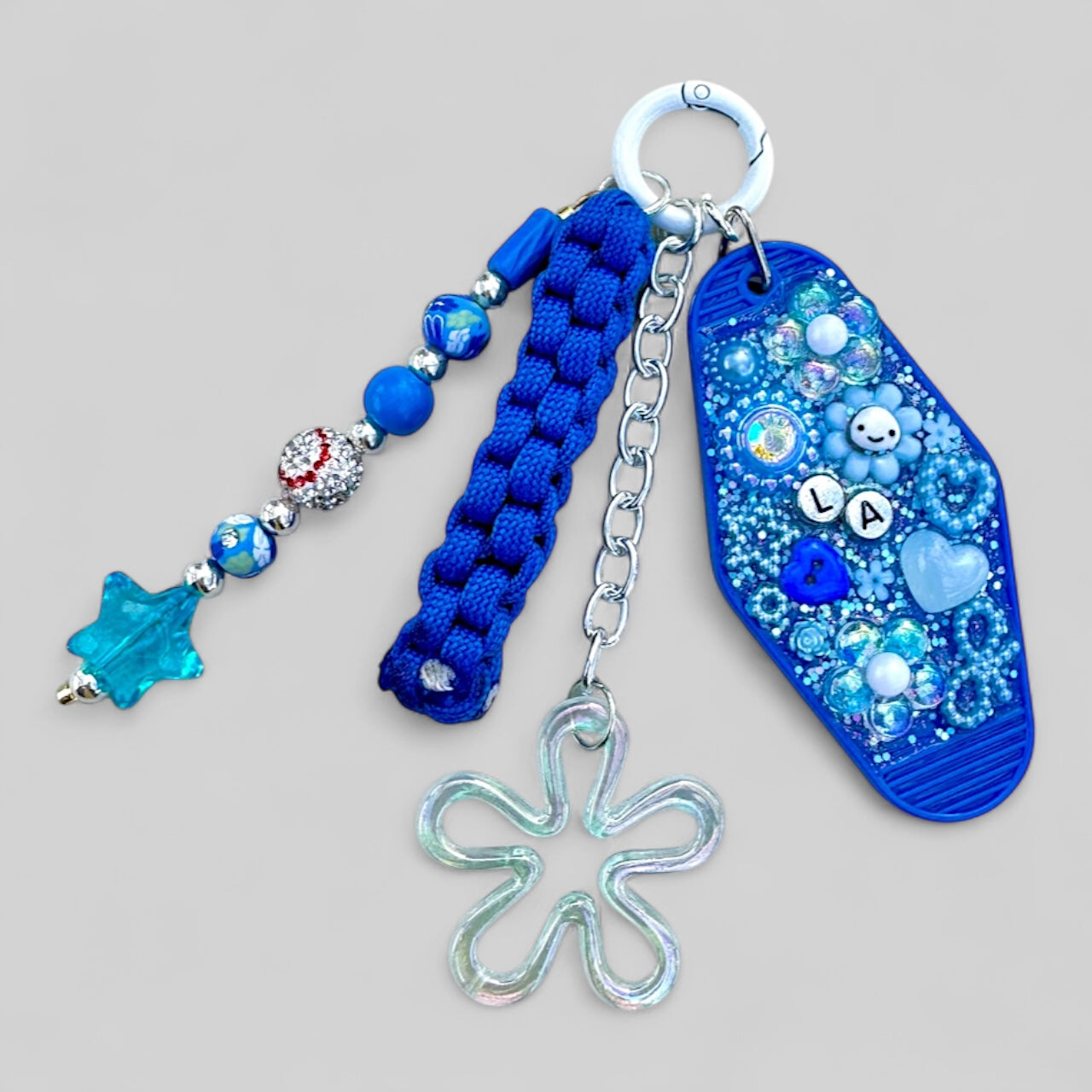 blue cutie bag charm