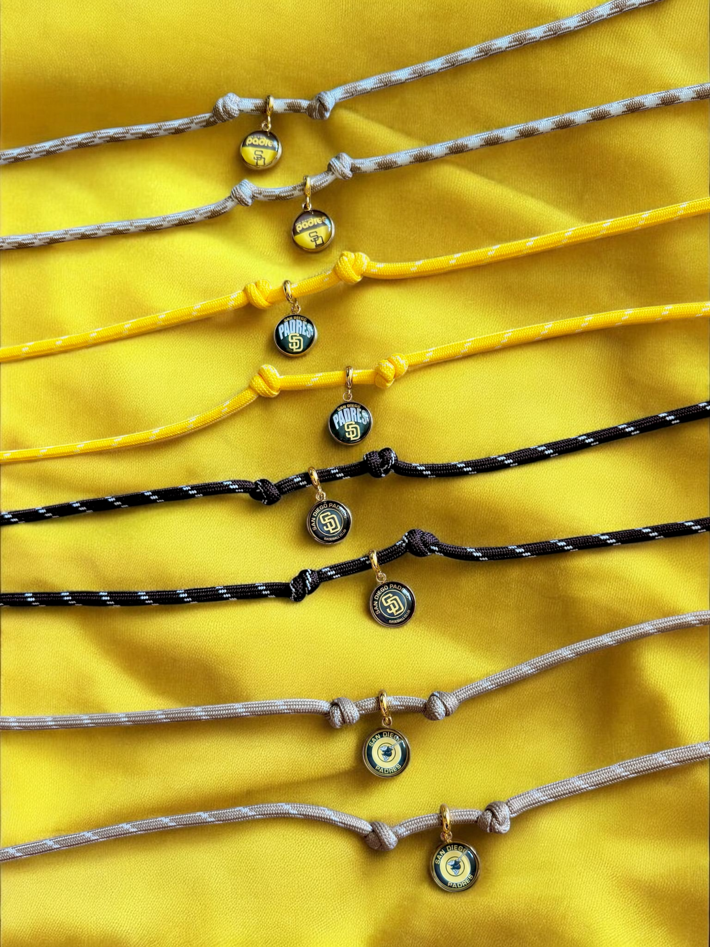 Padres paracord necklace