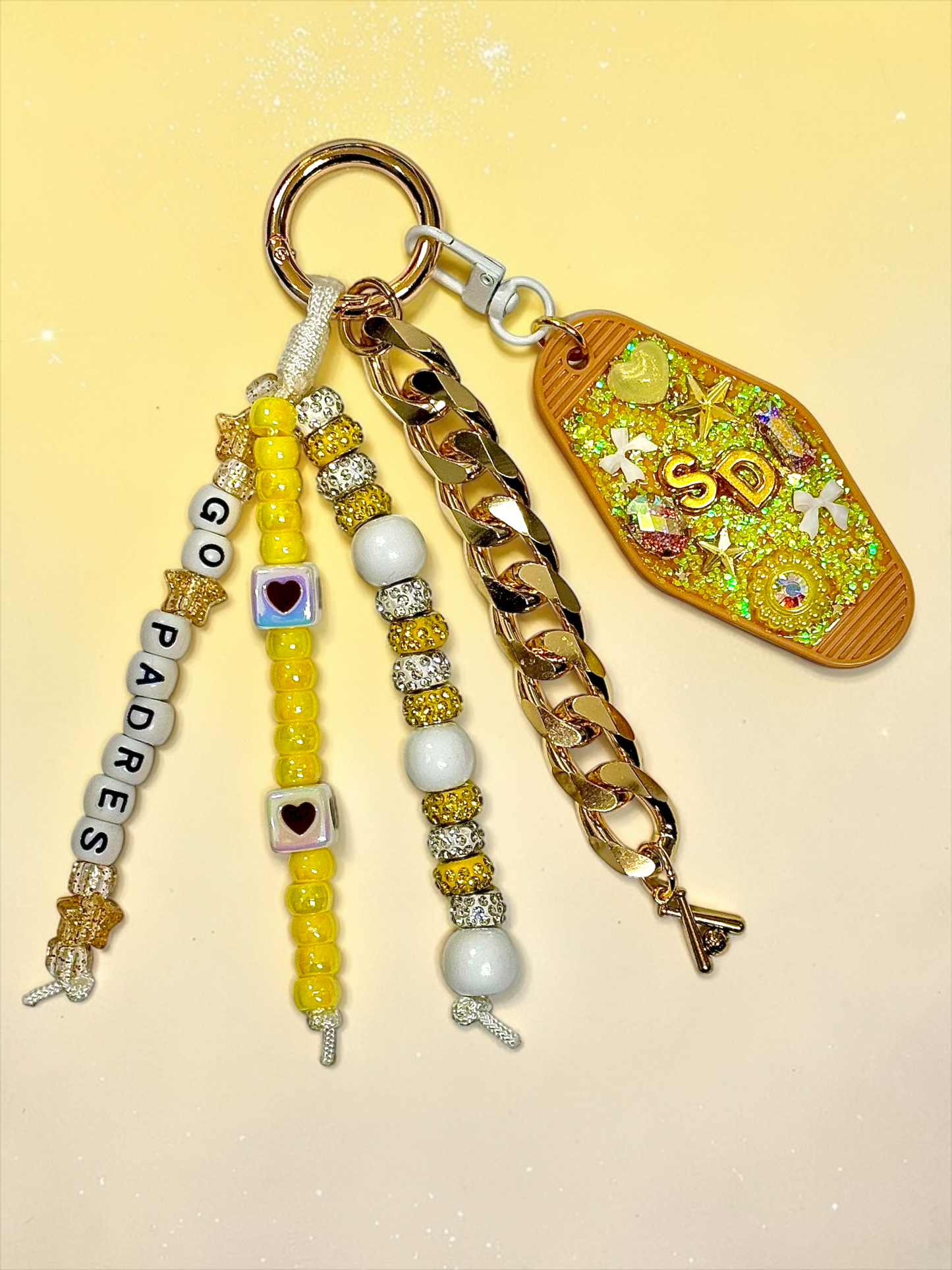 GO PADRES keytag bag charm