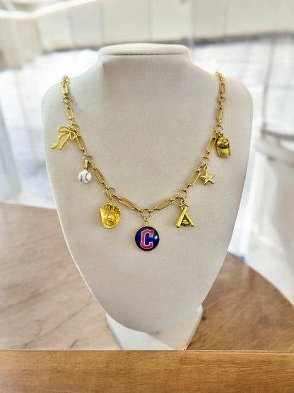CUSTOM sports charm necklace