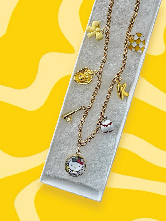 CUSTOM sports charm necklace