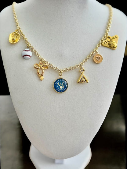 CUSTOM sports charm necklace