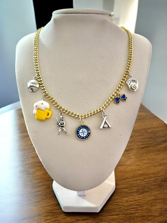 CUSTOM sports charm necklace