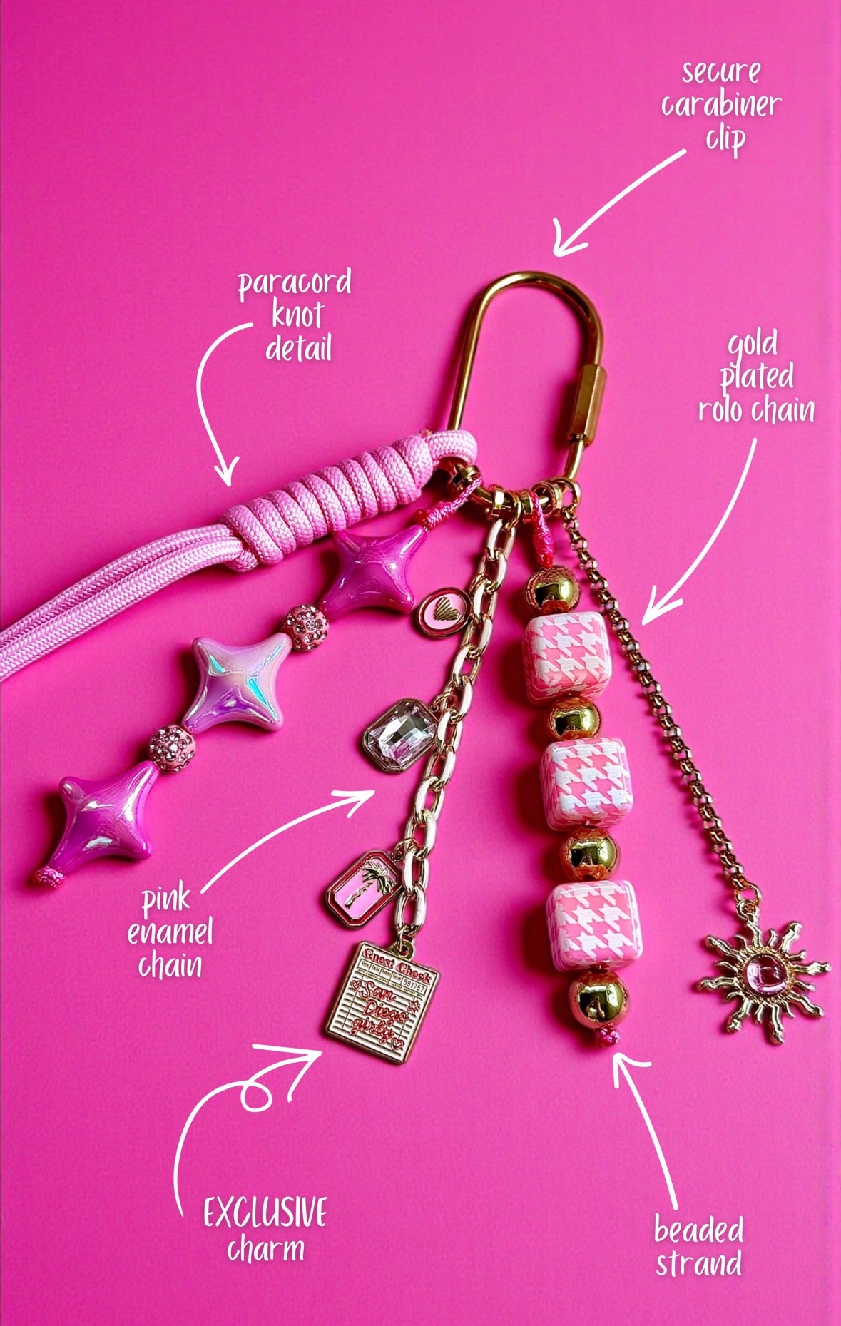 san diego girly bag charm