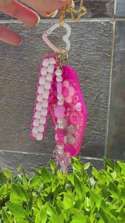 CUSTOM resin key tag keychain